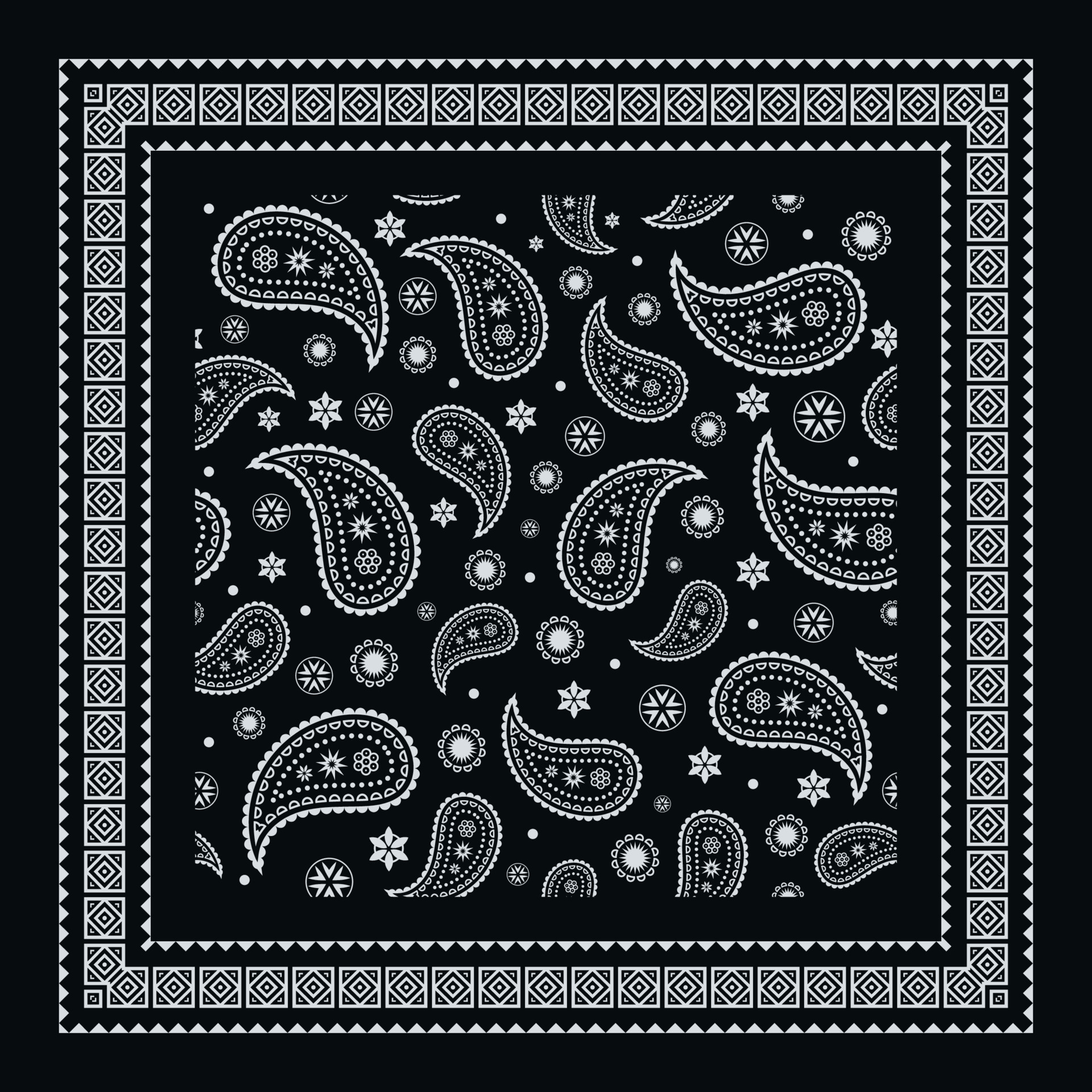 Urimelig tempereret Ved lov Bandana Border Vector Art, Icons, and Graphics for Free Download