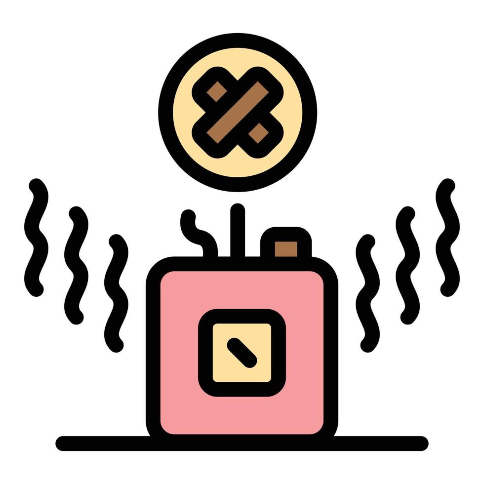 Radio wave device icon color outline vector