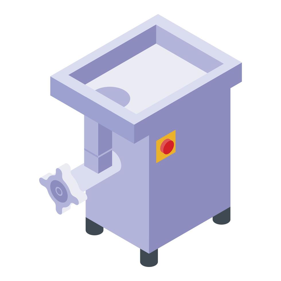 Meat grinder icon, isometric style vector