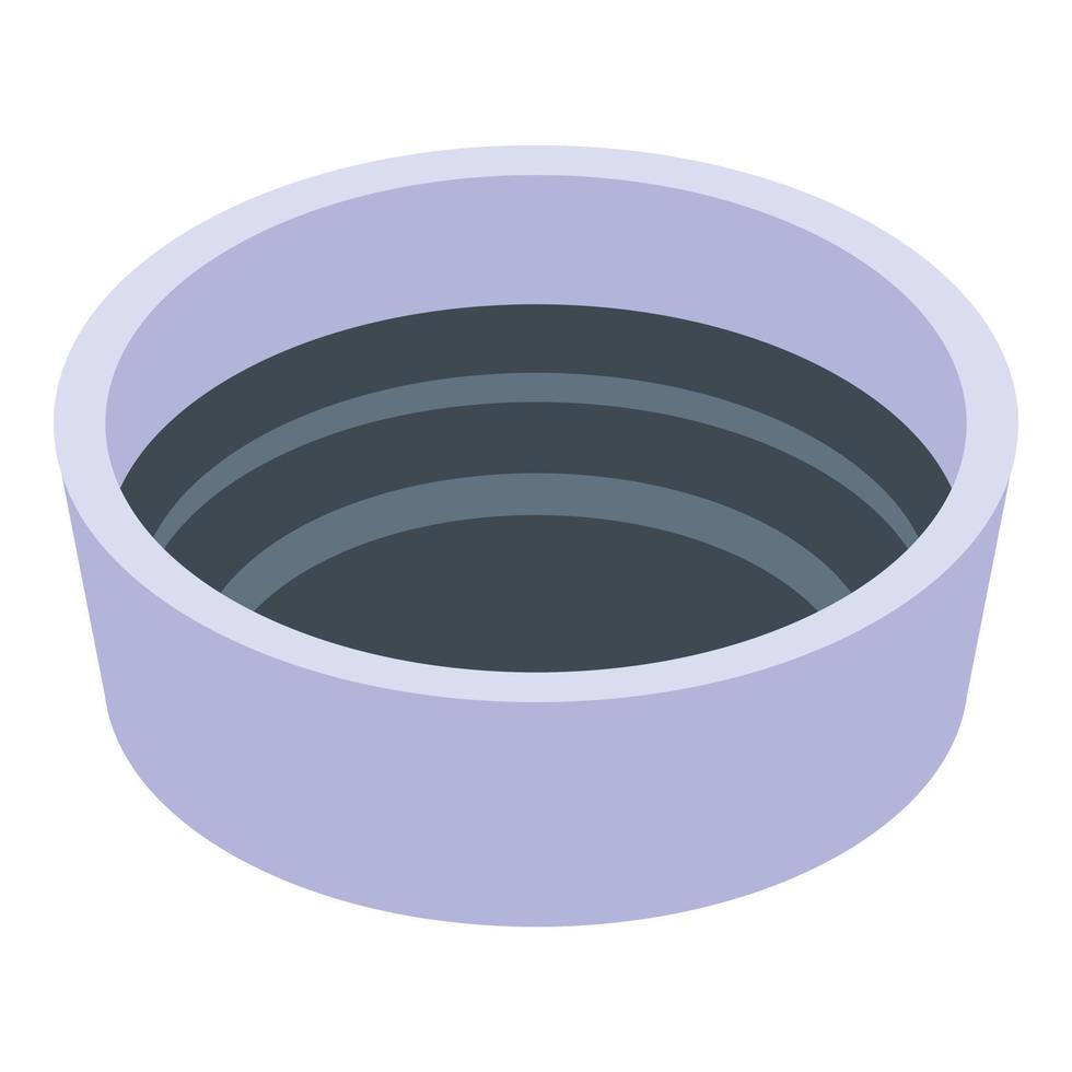 Sushi sauce icon, isometric style vector