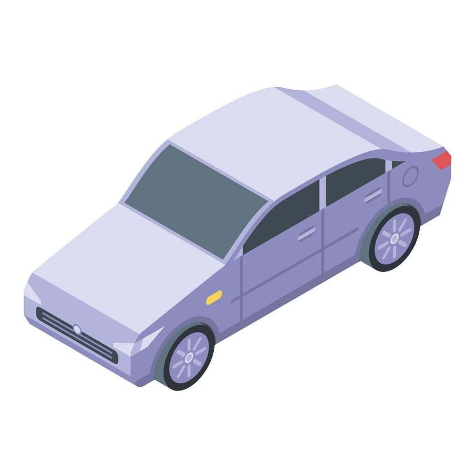 Clean car after wash icon, isometric style vector