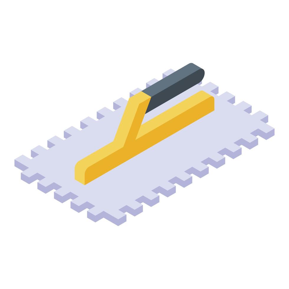 Trowel icon, isometric style vector