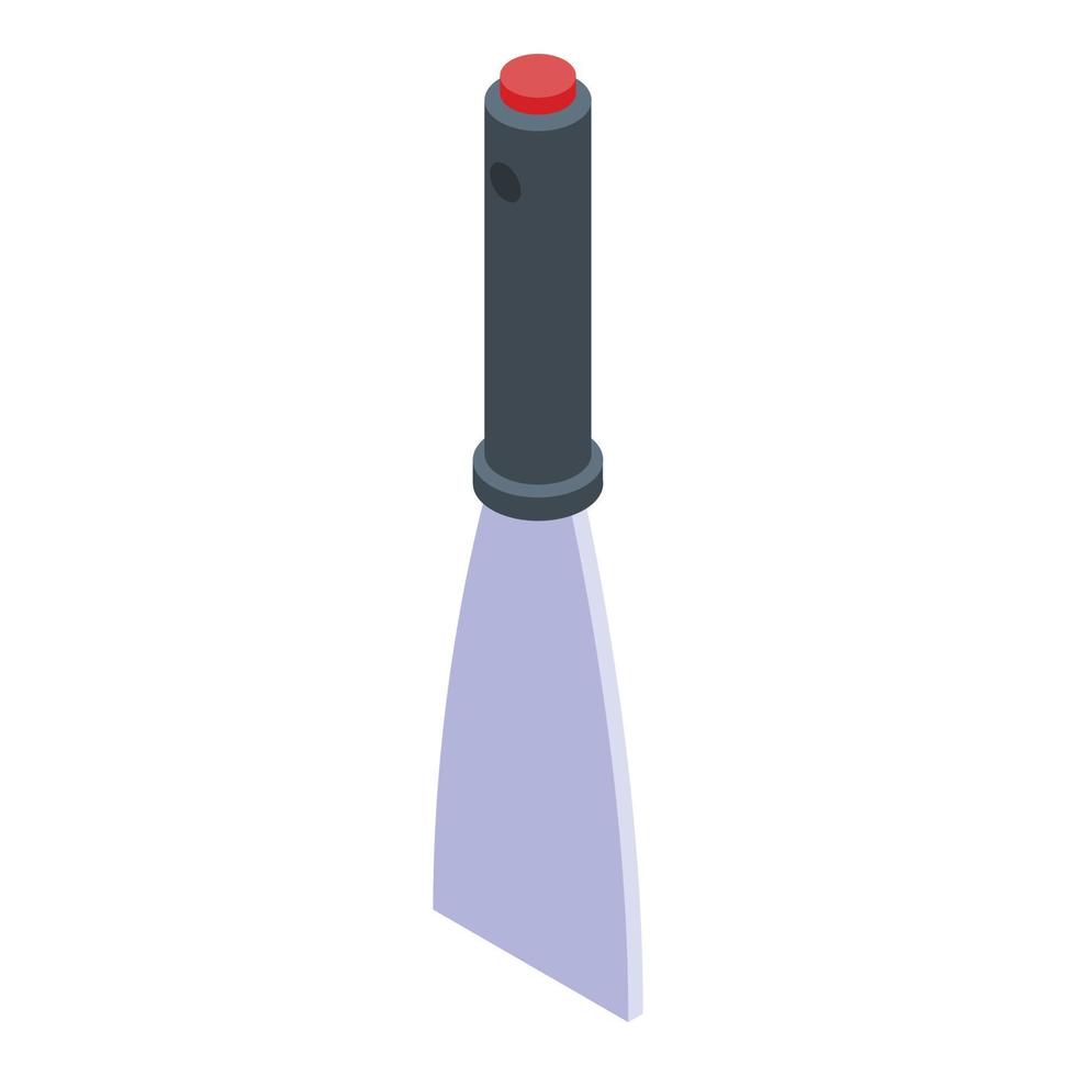 Hand spatula icon, isometric style vector