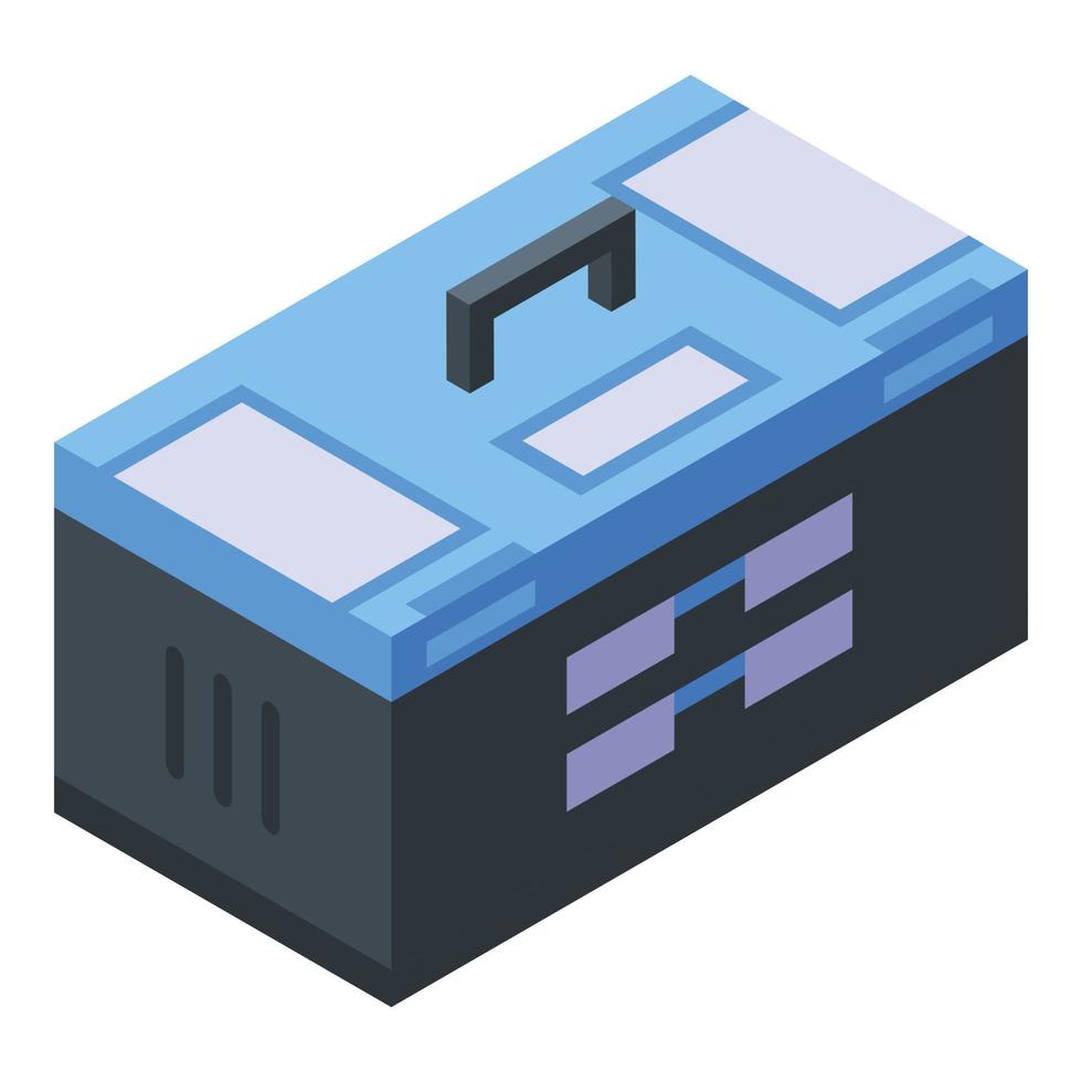 icono de caja de herramientas, estilo isométrico vector