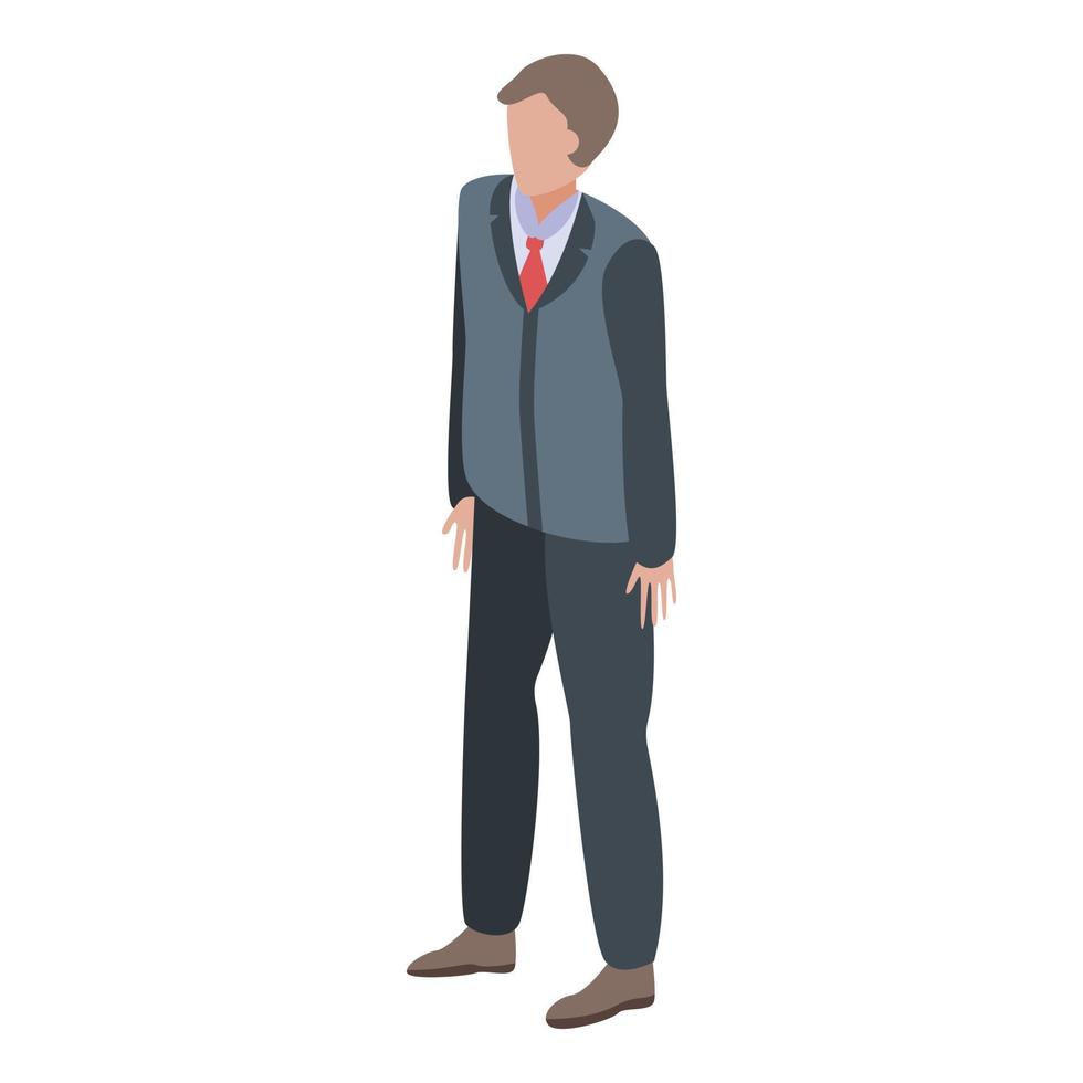 Office manager icon, isometric style vector