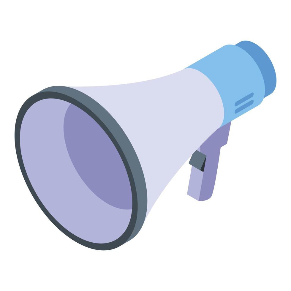 Megaphone icon, isometric style vector