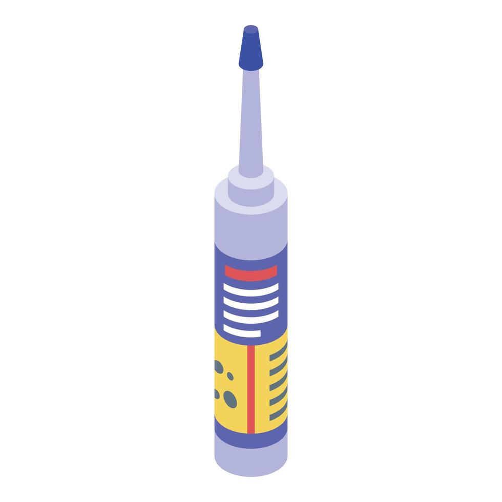Super glue icon, isometric style vector