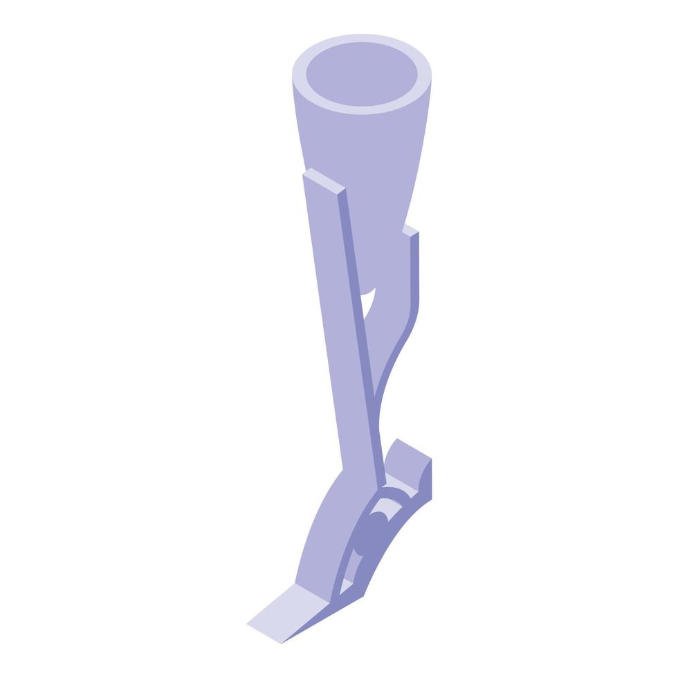 Leg exoskeleton icon isometric vector. Robot suit vector