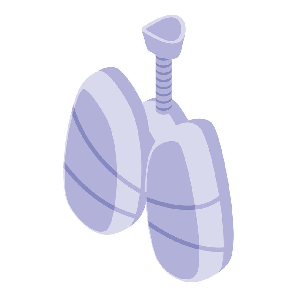 Artificial lungs icon isometric vector. Robot suit vector