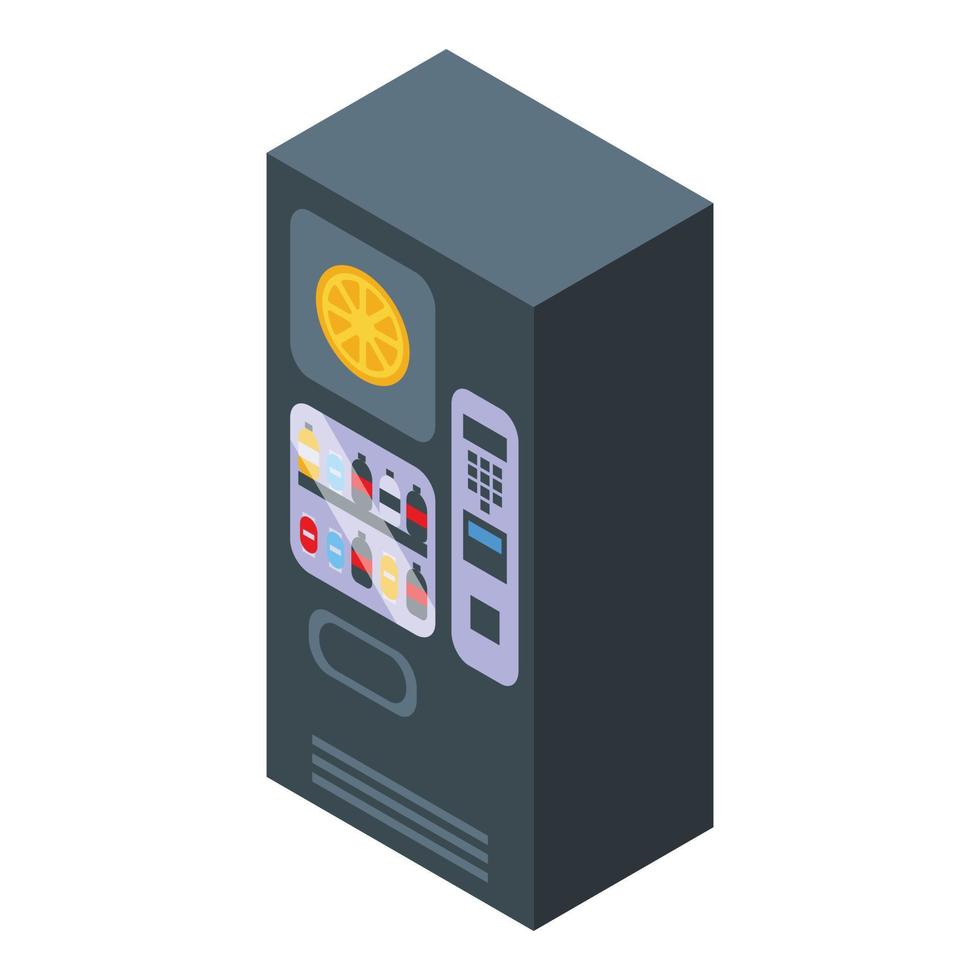 Water drink machinery icon isometric vector. Soda machine vector