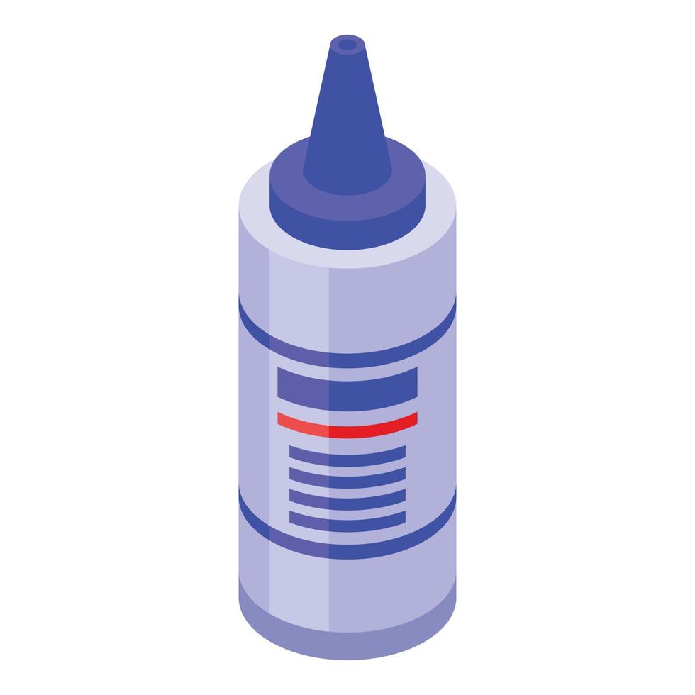 Ultrasound gel bottle icon isometric vector. Ultrasonography examination vector