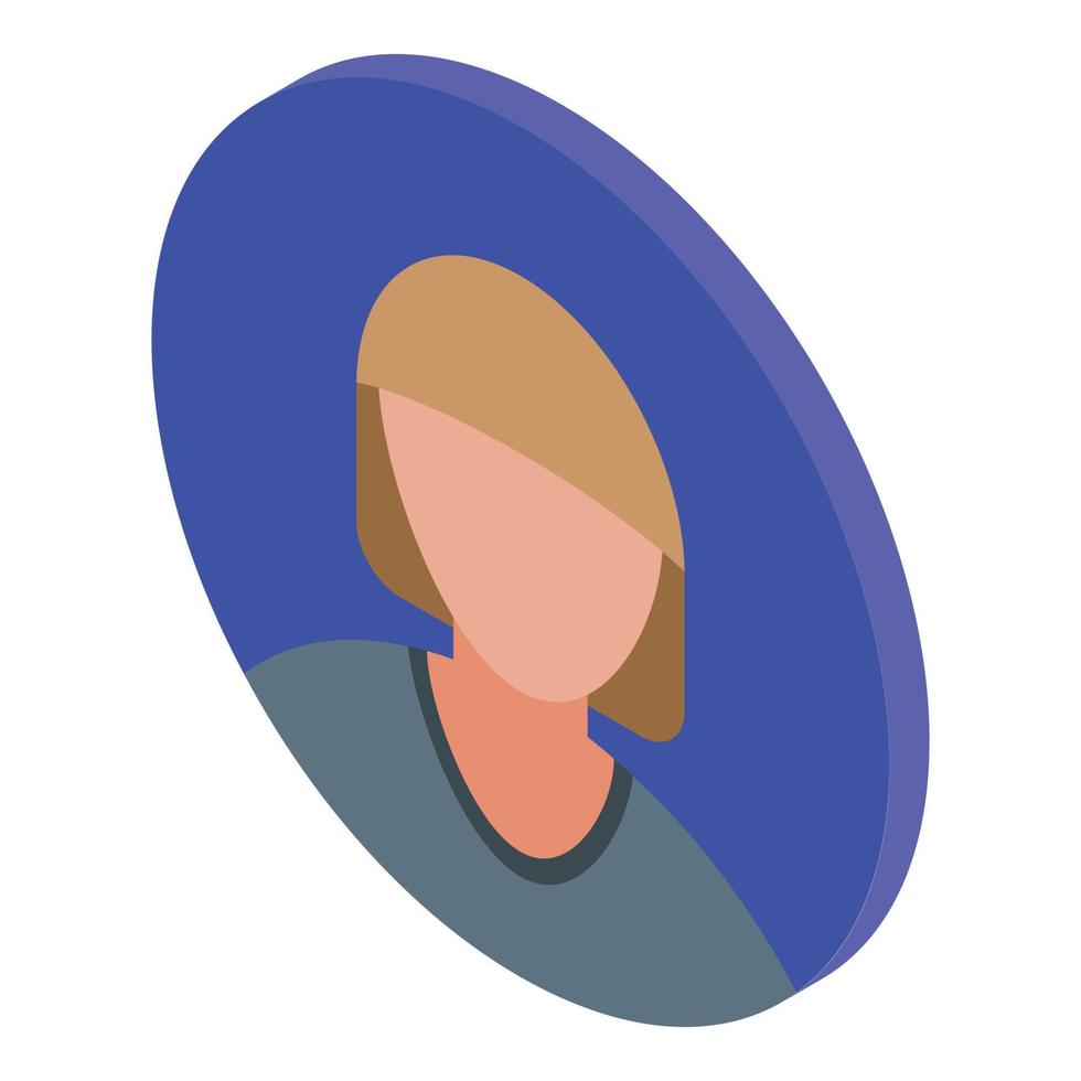 Incognito avatar icon isometric vector. User face vector