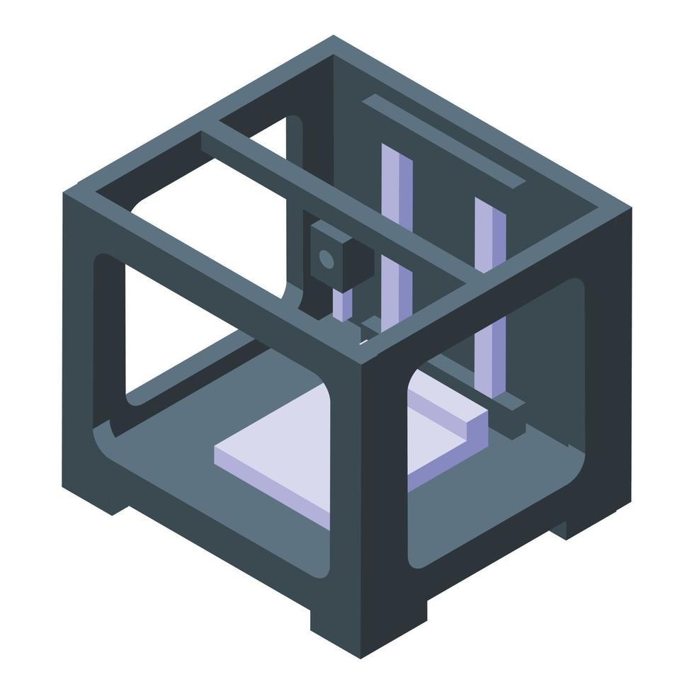 Bioprinting printer icon isometric vector. Medical engineering vector