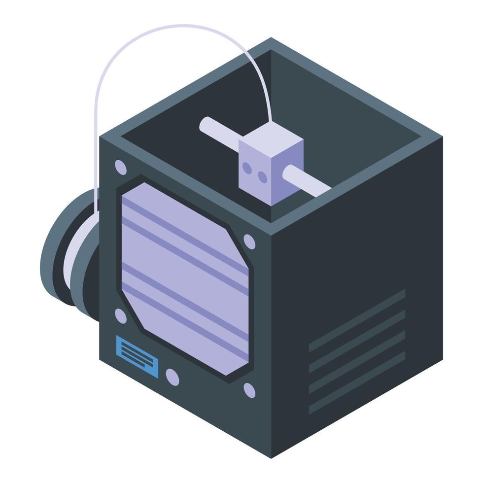 Transplantation medical printer icon isometric vector. Bio science vector