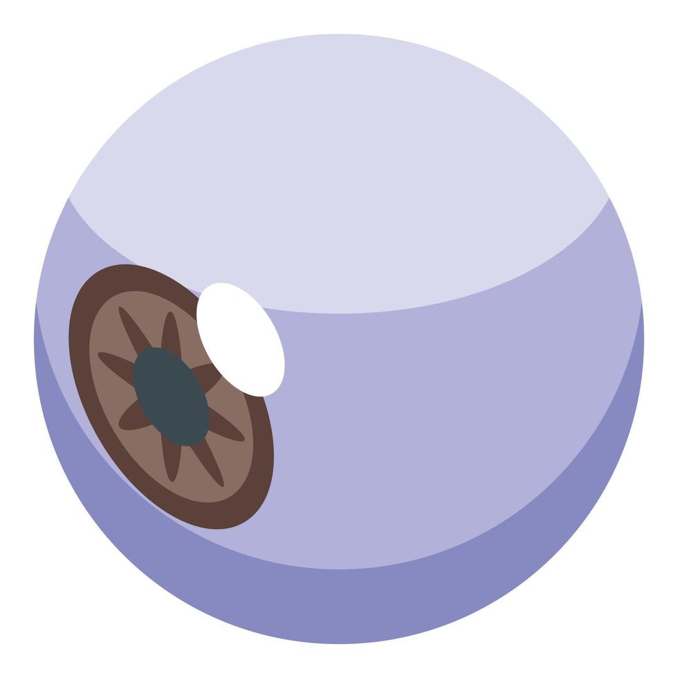 Bioprinting eye icon isometric vector. Medical printer vector