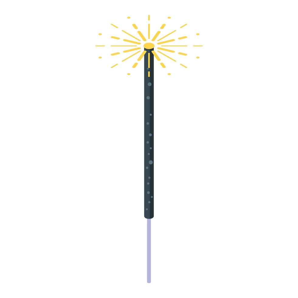 Light sparkler icon, isometric style vector