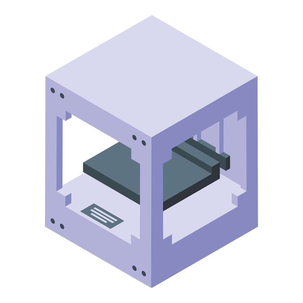 Bio science printer icon isometric vector. Medical engineering vector