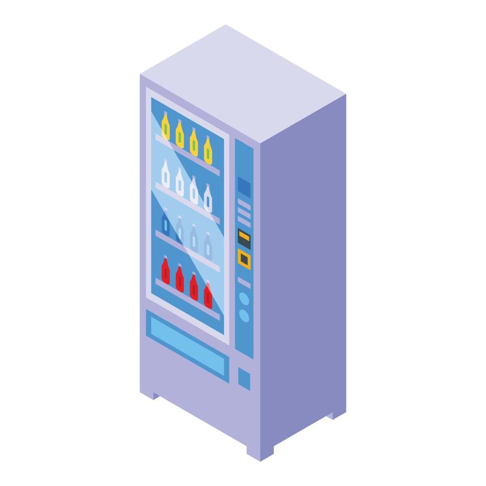Soda machine icon isometric vector. Water drink vector