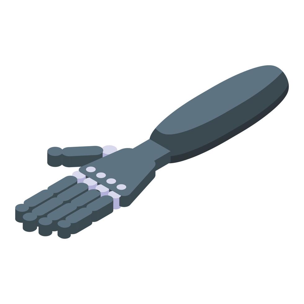 Bioprinting hand icon isometric vector. Bio printer vector