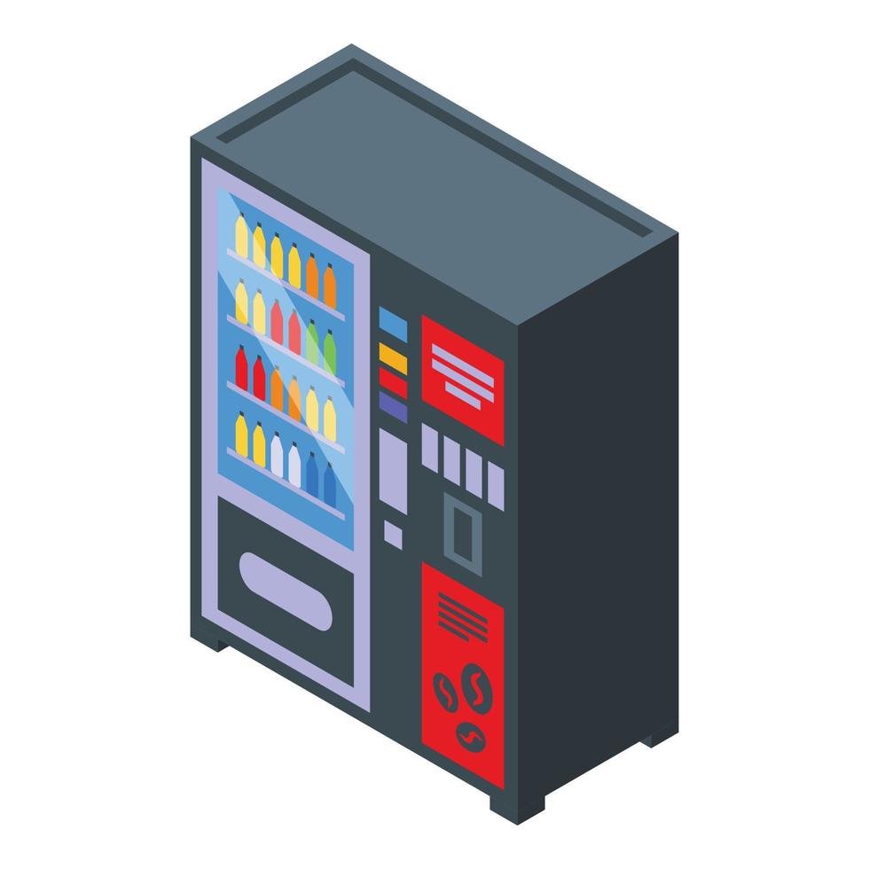 Industry drink machine icon isometric vector. Soda factory vector