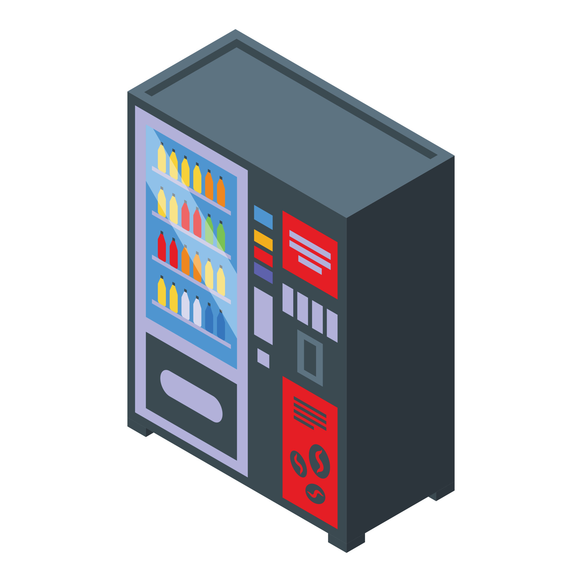 Industry drink machine icon isometric vector. Soda factory 15871133