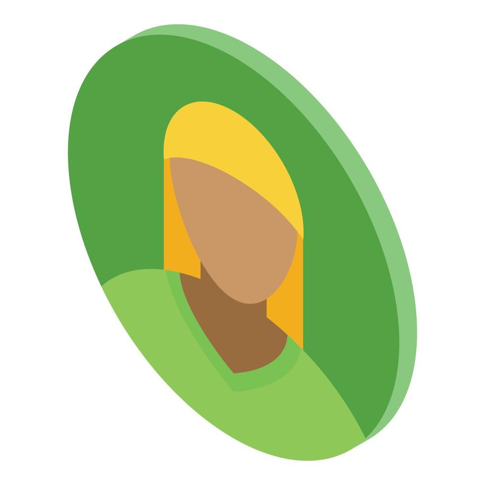Woman user icon isometric vector. People person vector