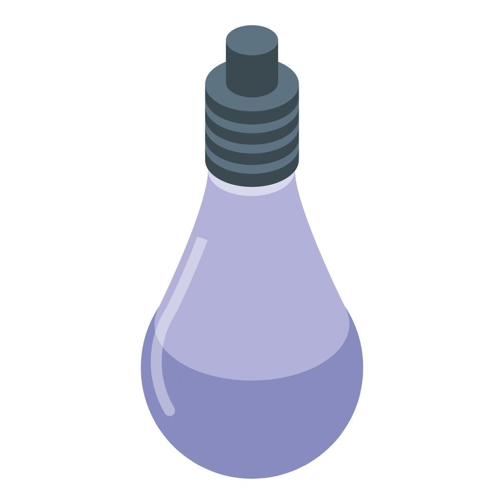 Classic bulb icon isometric vector. Smart lightbulb vector