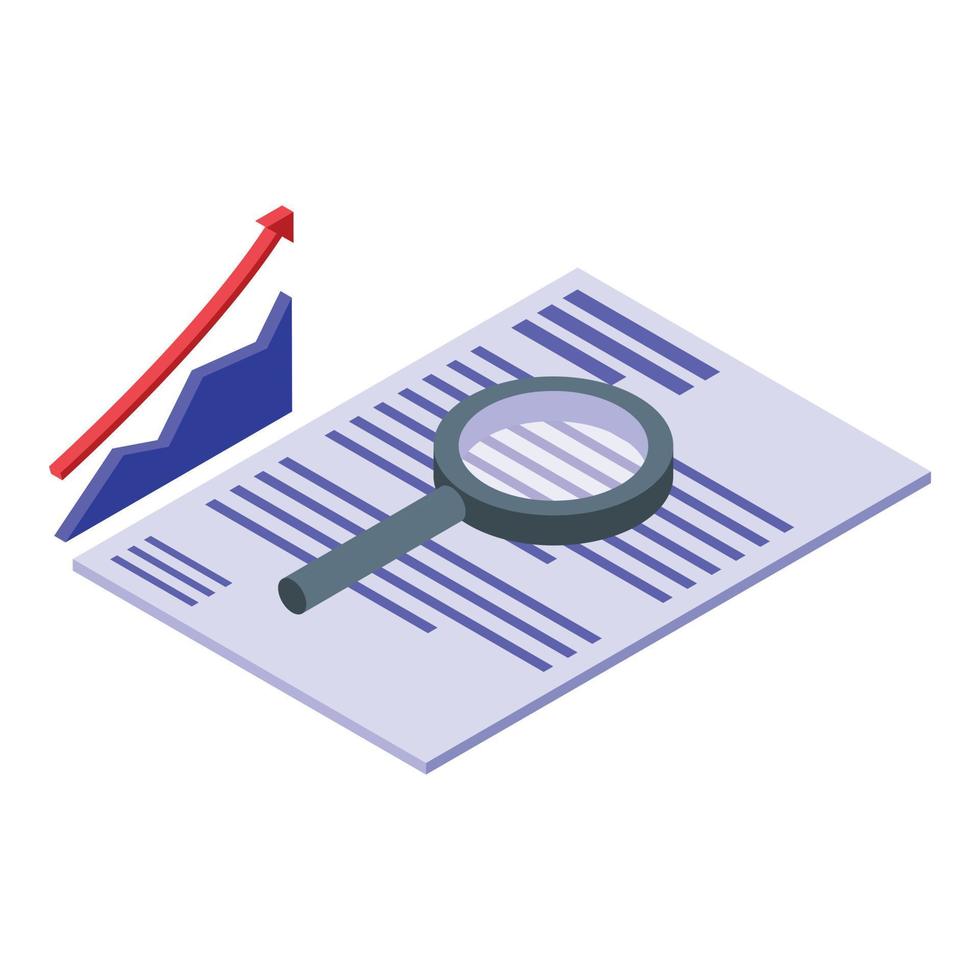 Document business school icon isometric vector. Money presentation vector