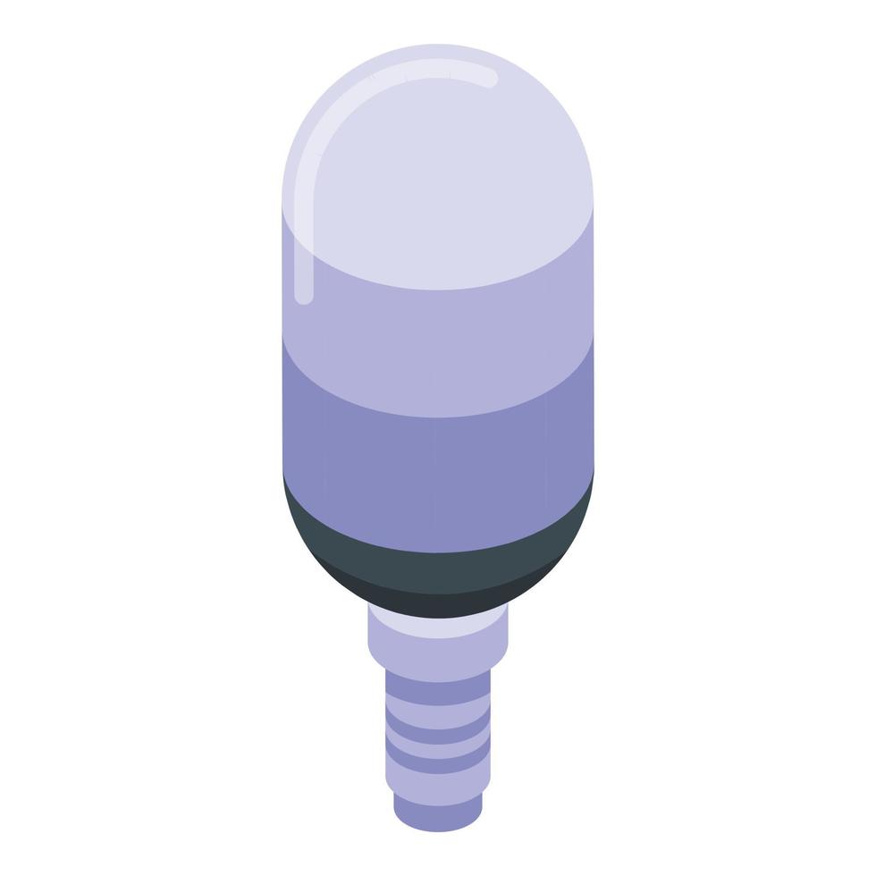 Lightbulb icon isometric vector. Smart bulb vector