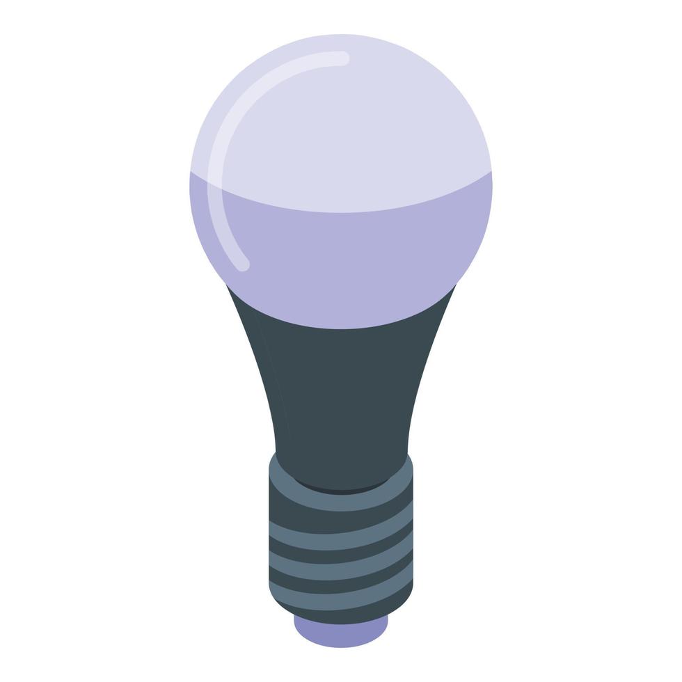 Led bulb icon isometric vector. Smart idea vector