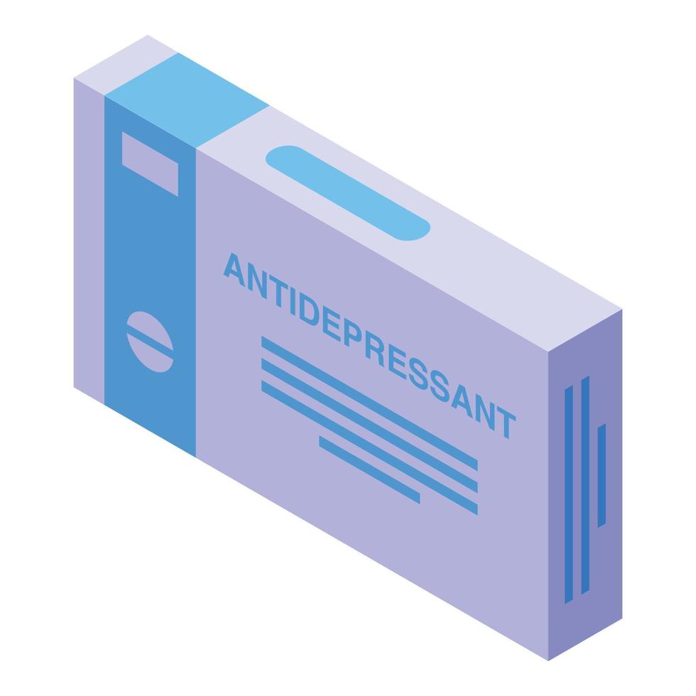 Antidepressant pack icon isometric vector. Family therapy vector