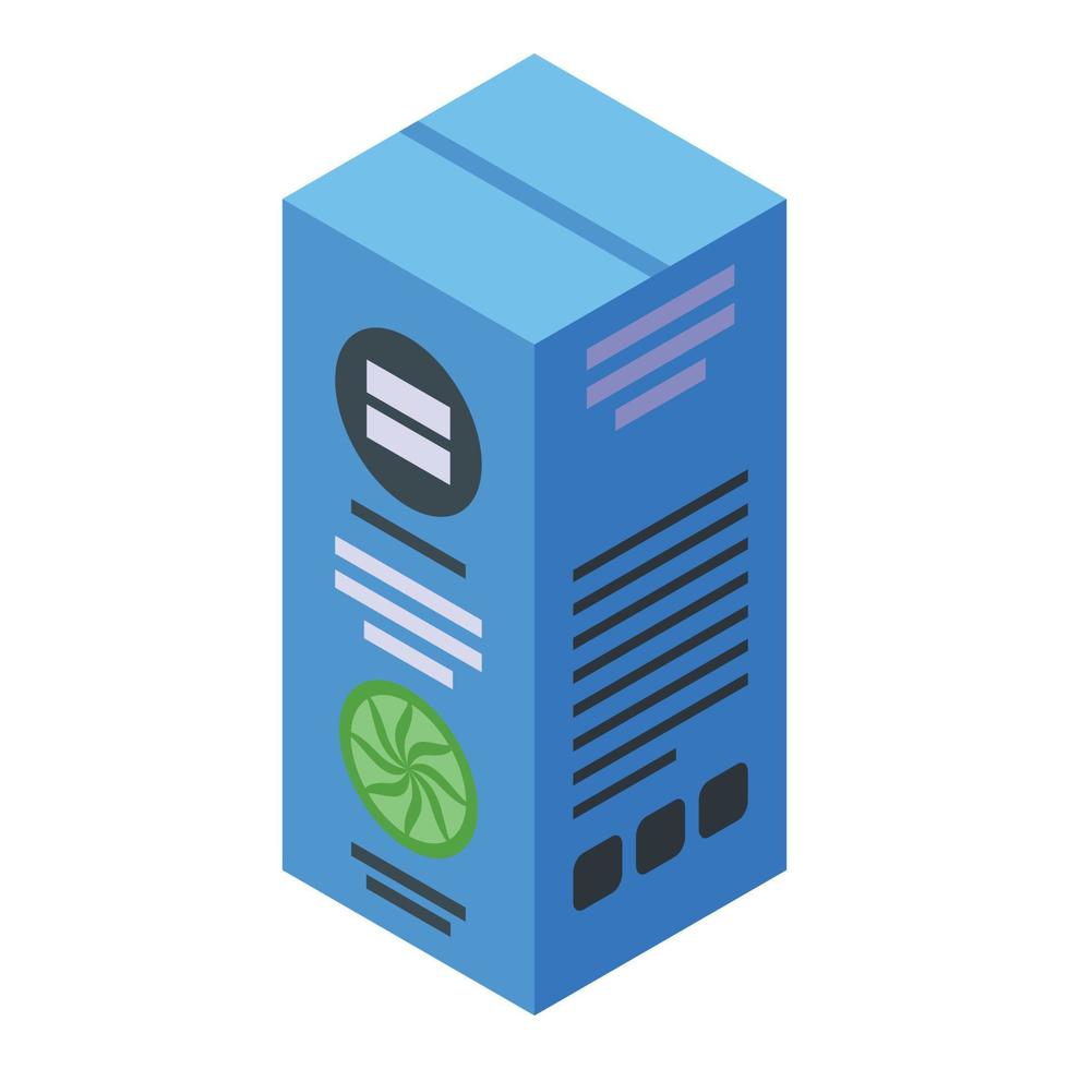 Wasabi box icon isometric vector. Japanese bowl vector