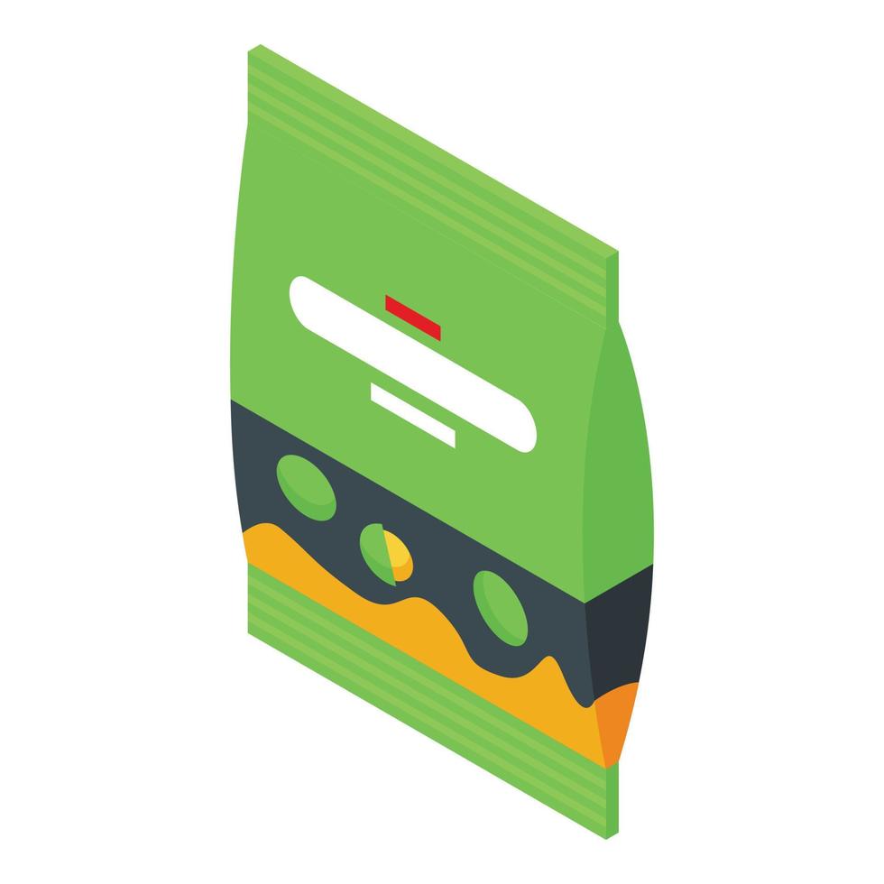 Wasabi pack icon isometric vector. Cuisine wasabi vector