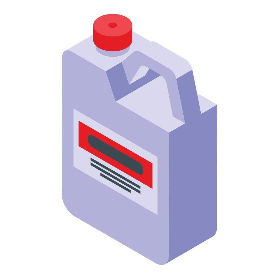 Kerosene canister icon isometric vector. Oil can vector