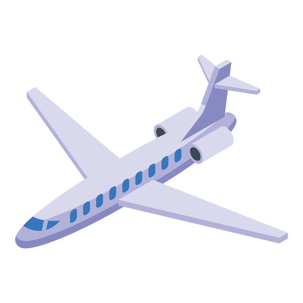 Business airplane icon isometric vector. Flight plane vector