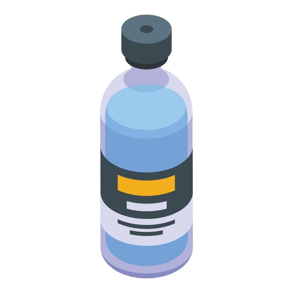 Blue kerosene icon isometric vector. Flammable gallon vector