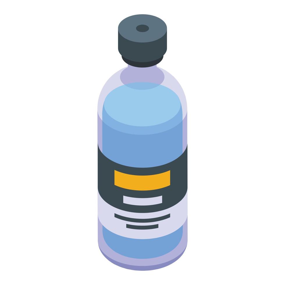 Blue kerosene icon isometric vector. Flammable gallon vector