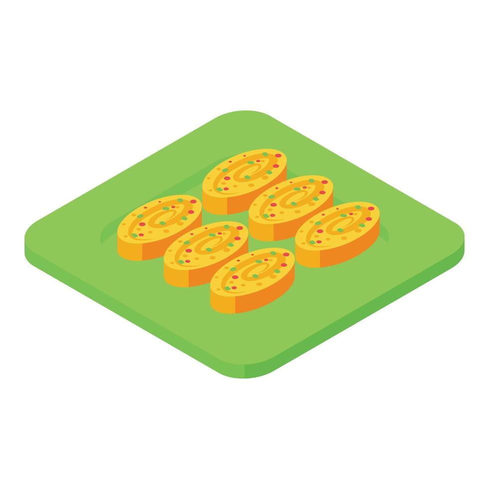 Korean cuisine icon isometric vector. Kimchi food vector