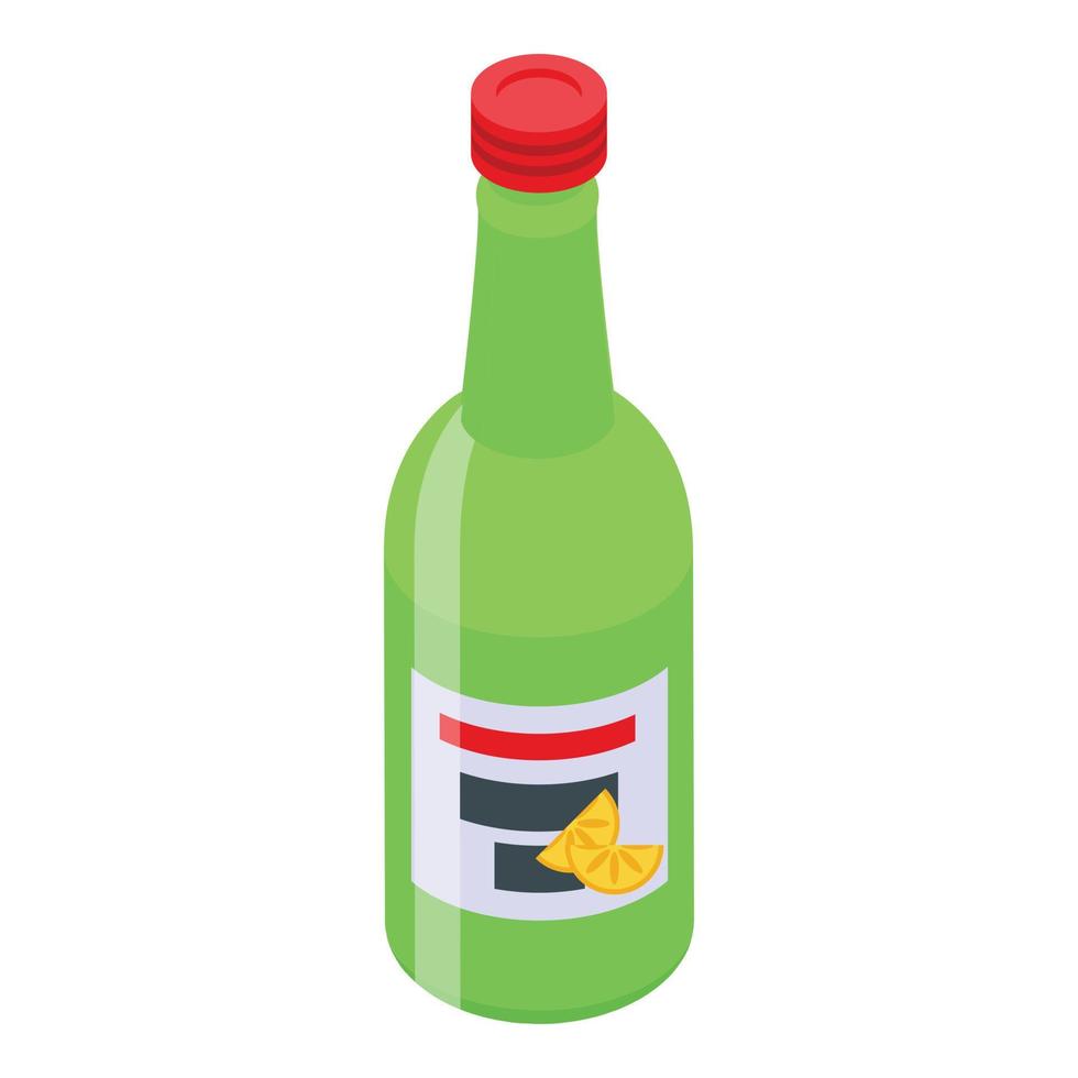 Lemon sauce icon isometric vector. Cookie jam vector