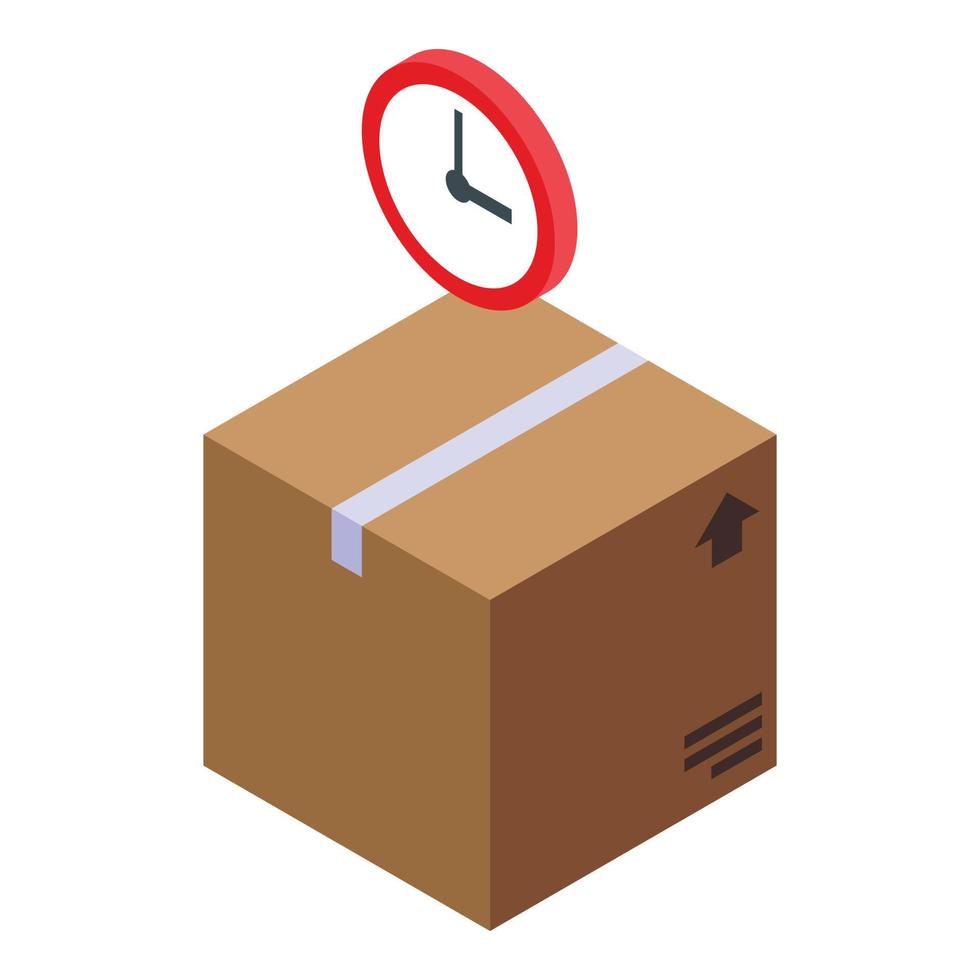 Express parcel icon isometric vector. Delivery service vector