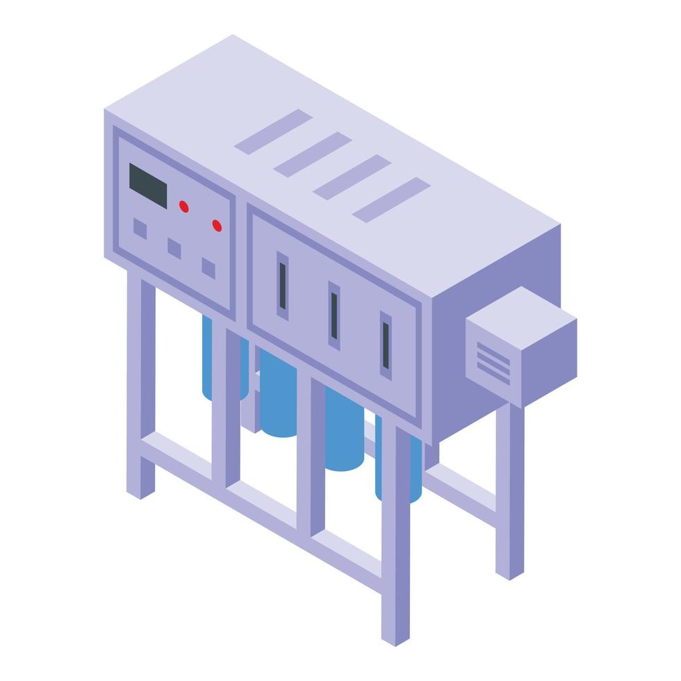 Water purification industry icon, isometric style vector