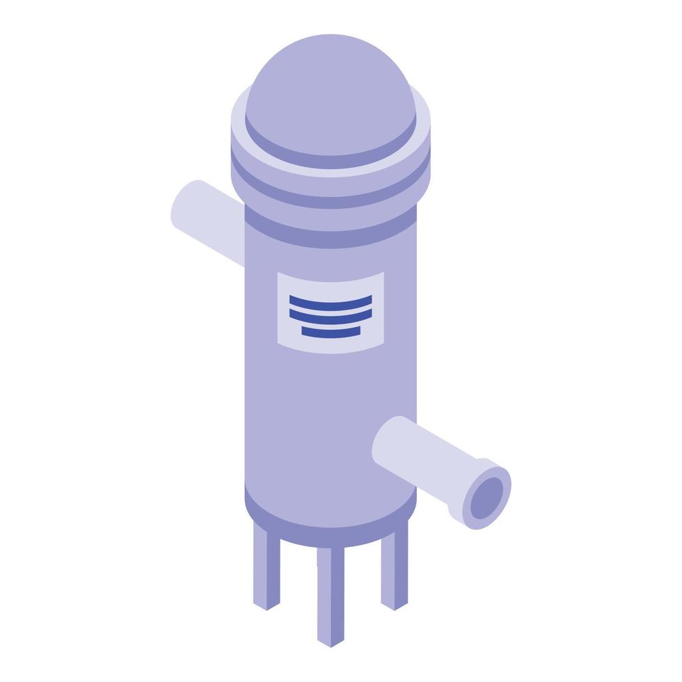 Water purification icon, isometric style vector