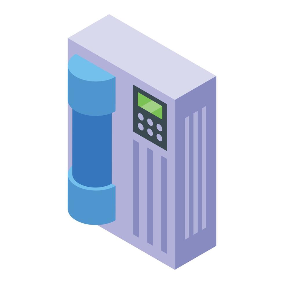 Water purification modern system icon, isometric style vector