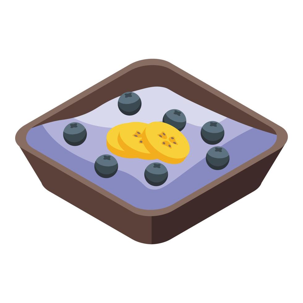 Sauce berry protein icon, isometric style vector