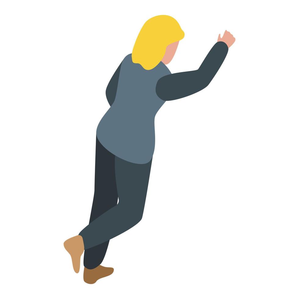 Rush job icon, isometric style vector