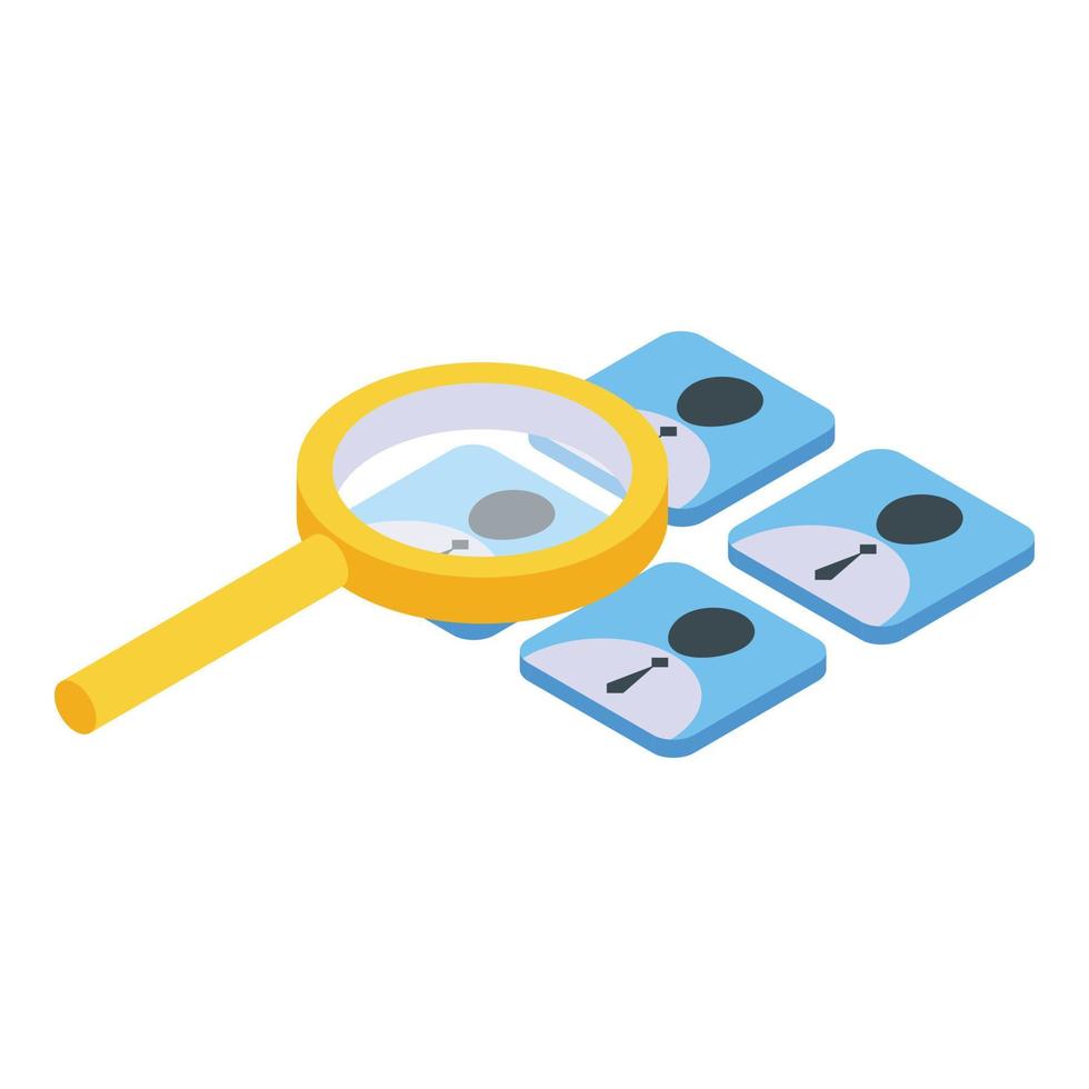 Social network icon, isometric style vector