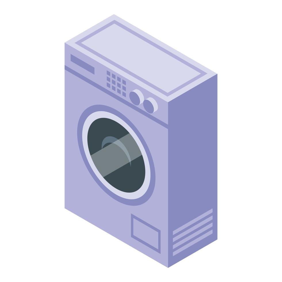 Washer icon, isometric style vector