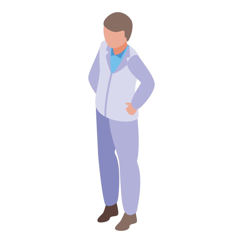 Human resources person icon, isometric style vector