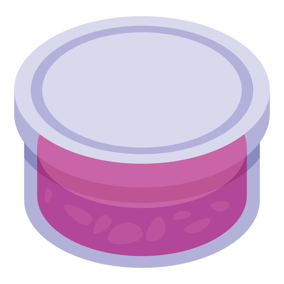 Breakfast box icon, isometric style vector