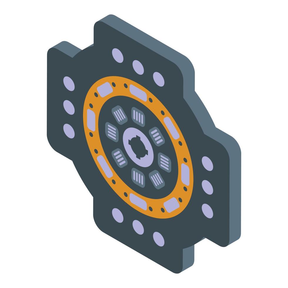 Car kit clutch icon, isometric style vector